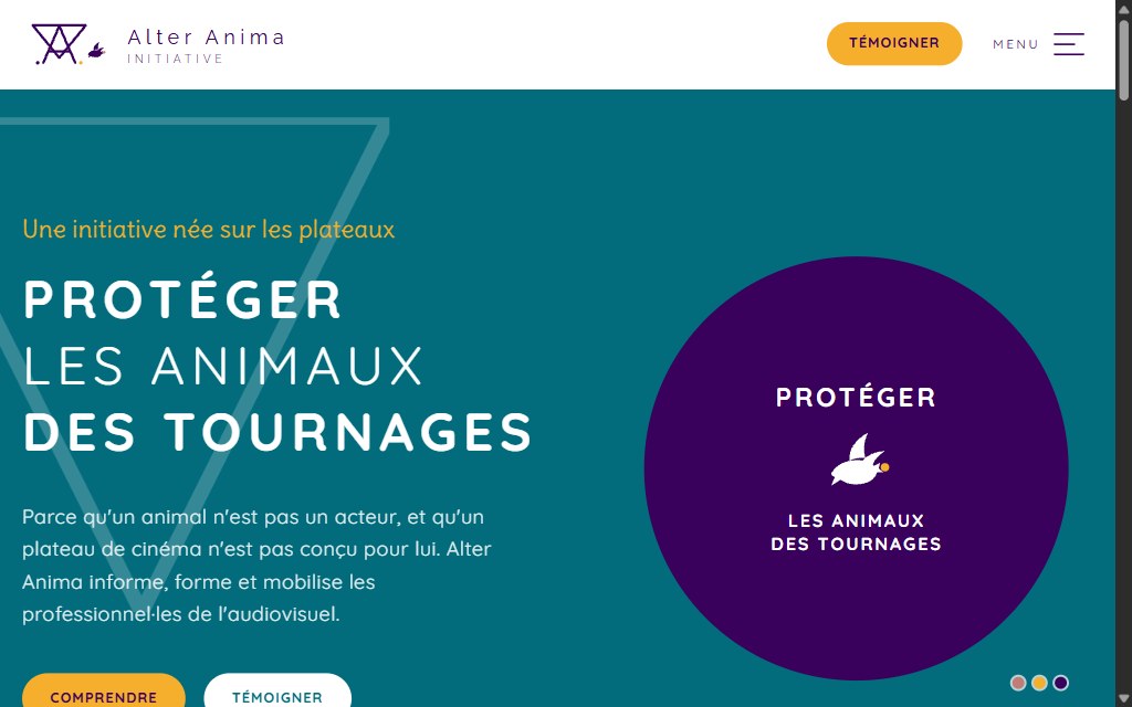 Un détail du site Alter Anima Initiative