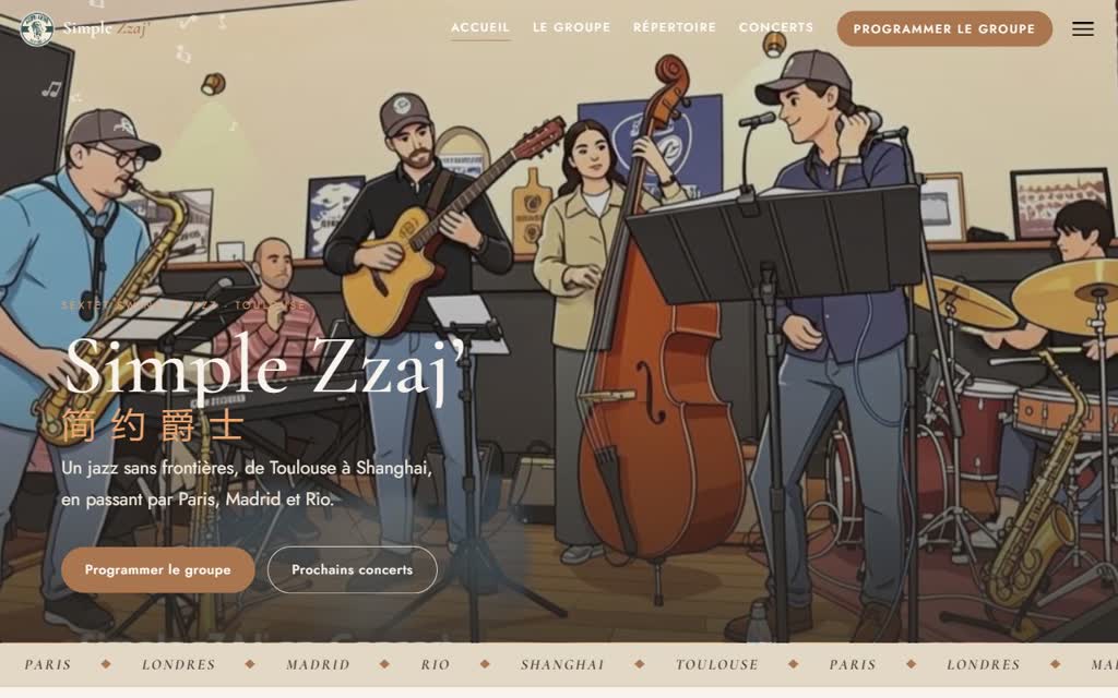 Un détail du site Simple Zzaj’